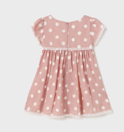 Polka Dot Embroidered Dress | Blush | 1946