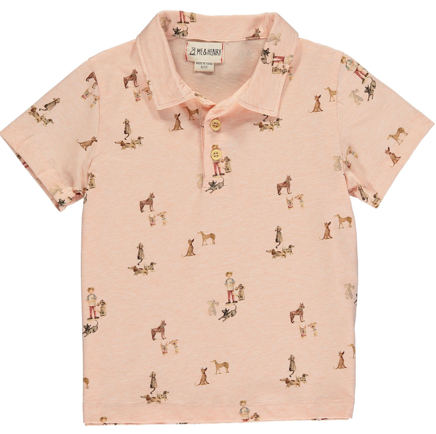 Henry & Friends Short Sleeve Polo | Blush