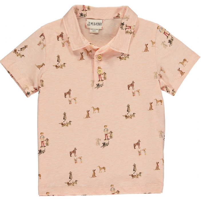 Henry & Friends Short Sleeve Polo | Blush
