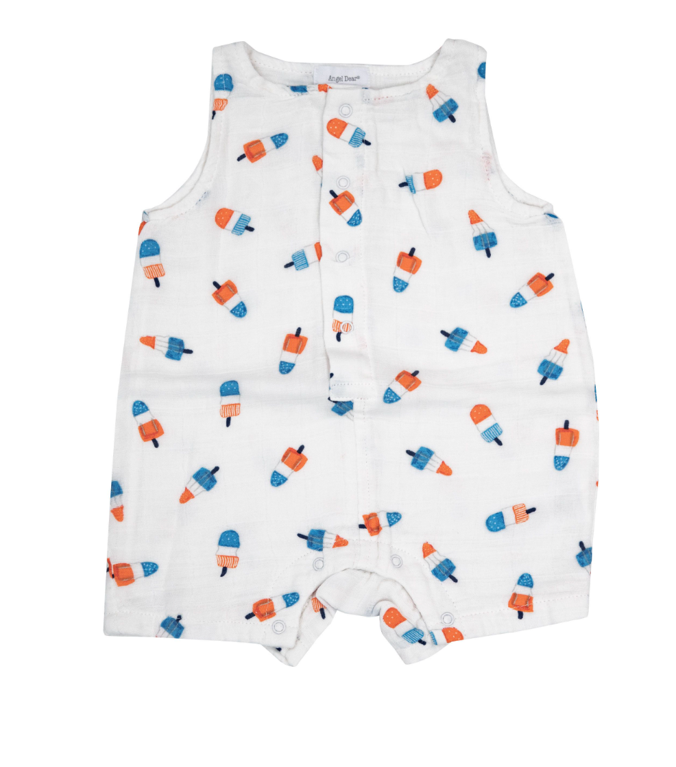 Shortie Romper | White Astro Pops