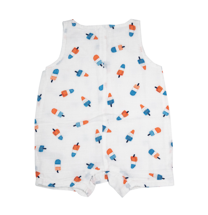Shortie Romper | White Astro Pops