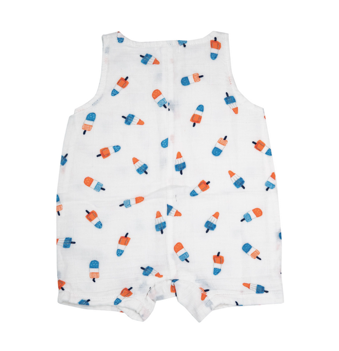 Shortie Romper | White Astro Pops