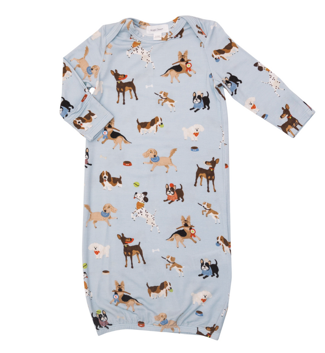 0-3 Month Gown | Doggy Daycare (Blue)