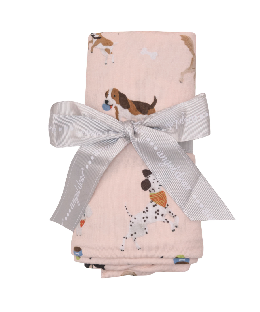 Swaddle Blanket | Doggy Daycare (Pink)