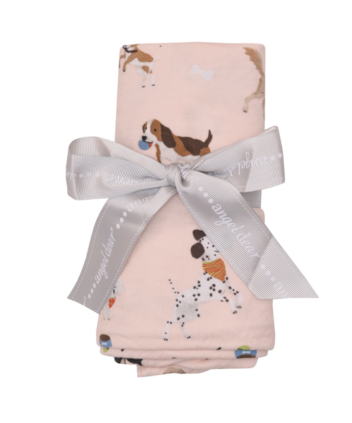 Swaddle Blanket | Doggy Daycare (Pink)