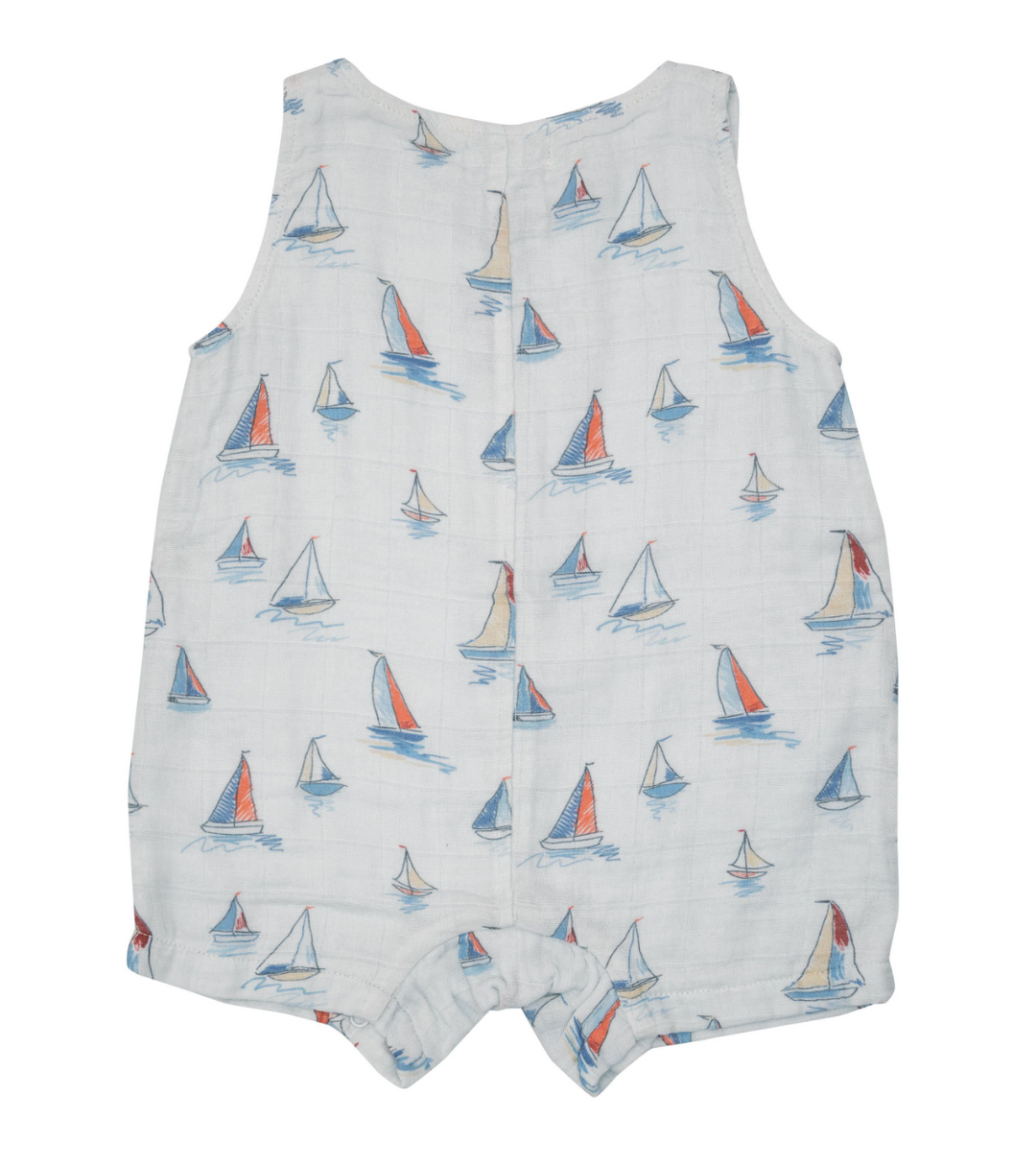 Shortie Romper | Sketchy Sailboats