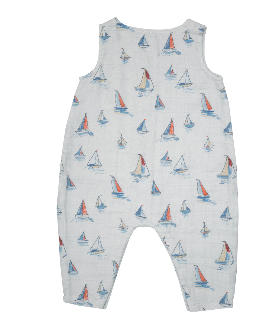 Sleeveless Romper | Sketchy Sailboats