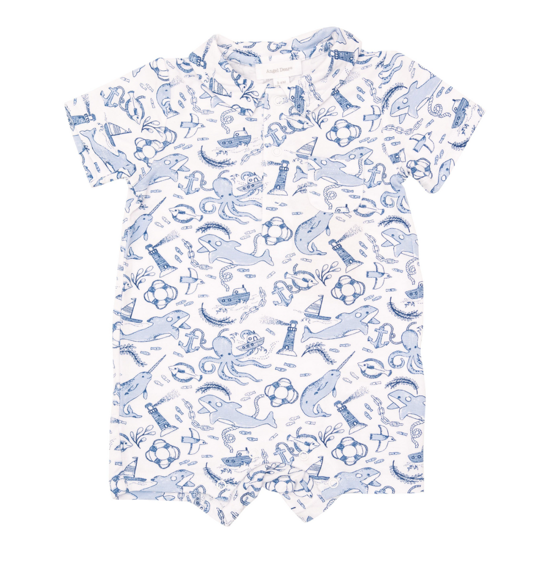 Polo Shortie Romper | Nautical Notebook