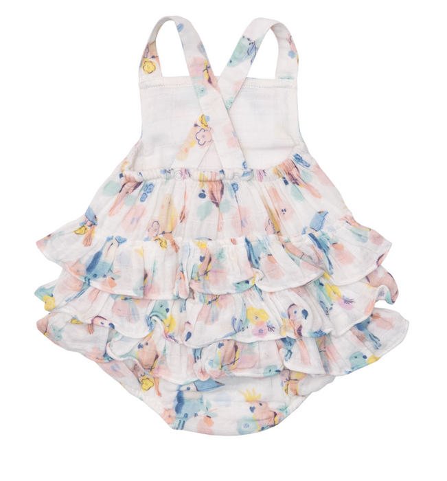 Ruffle Sunsuit | Neapolitan Birds
