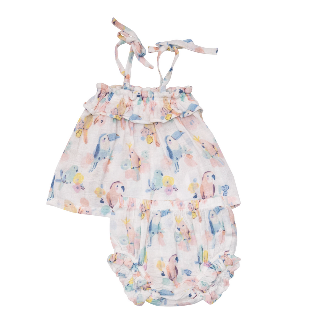 Ruffle Top & Bloomers | Neapolitan Birds