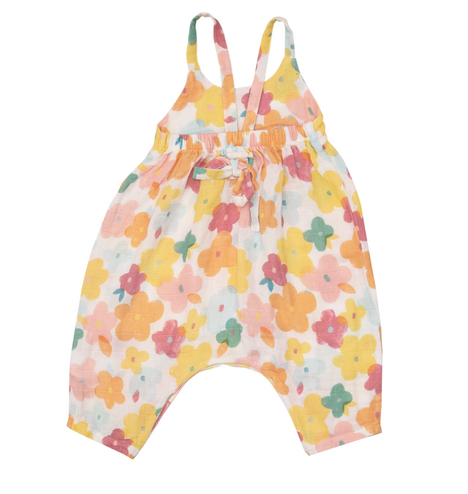 Tie Back Romper | Paper Florals