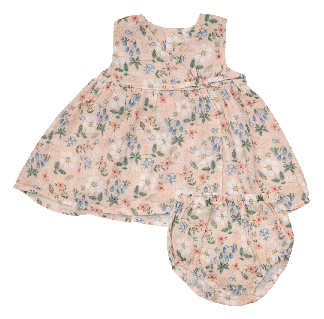 Kimono Dress &amp; Bloomers | Pastel Flowers