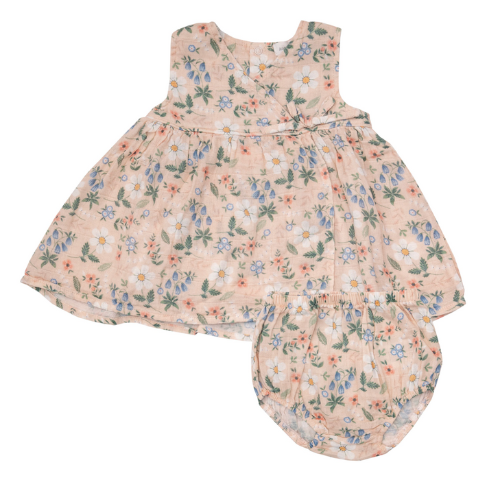 Kimono Dress & Bloomers | Pastel Flowers