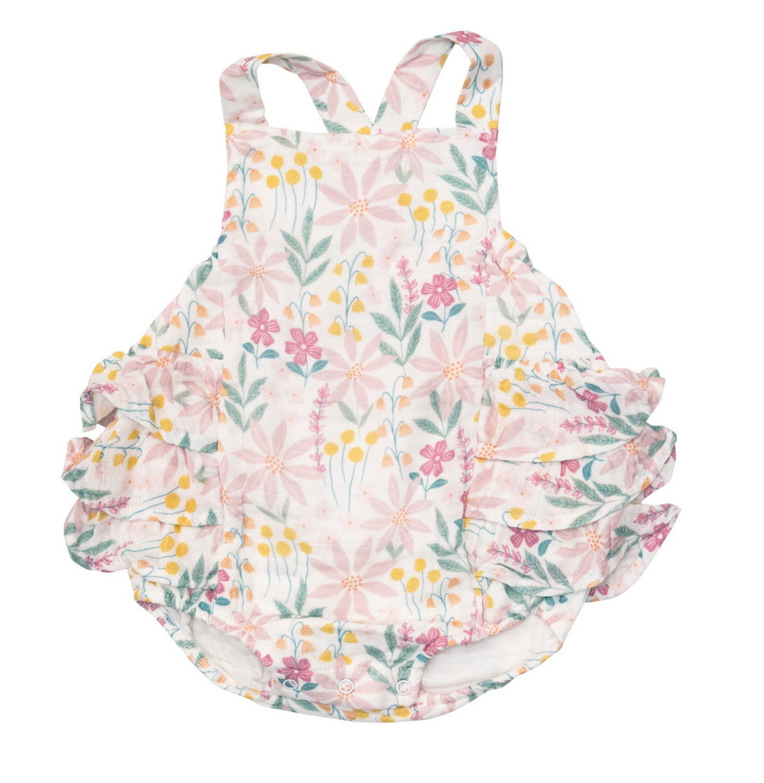 Ruffle Sunsuit | Pinwheel Floral