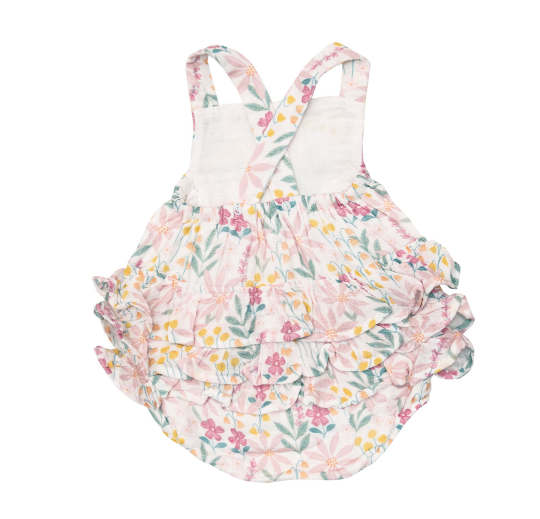 Ruffle Sunsuit | Pinwheel Floral