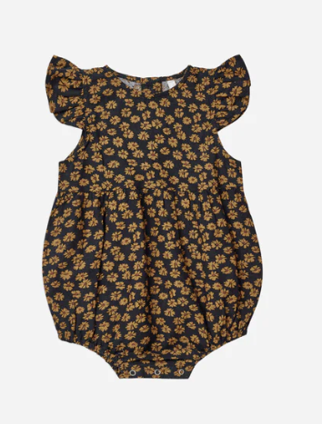 Amelia Romper | Black Floral