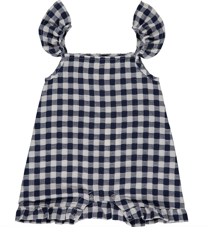 Valeria Bubble | Navy Plaid