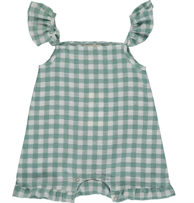 Valeria Bubble | Sage Plaid