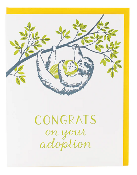 Sloths Adoption Card