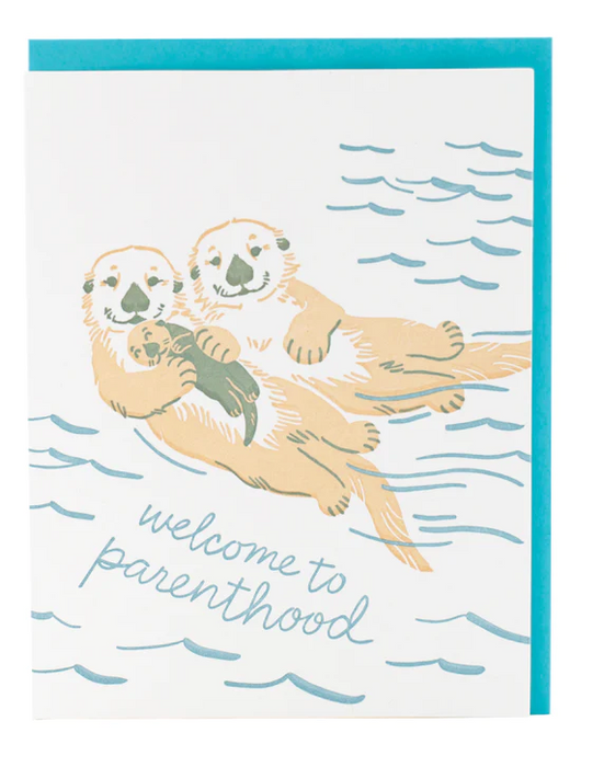 Otter Family Card