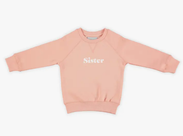 Coral Pink Sister Sweatshirt