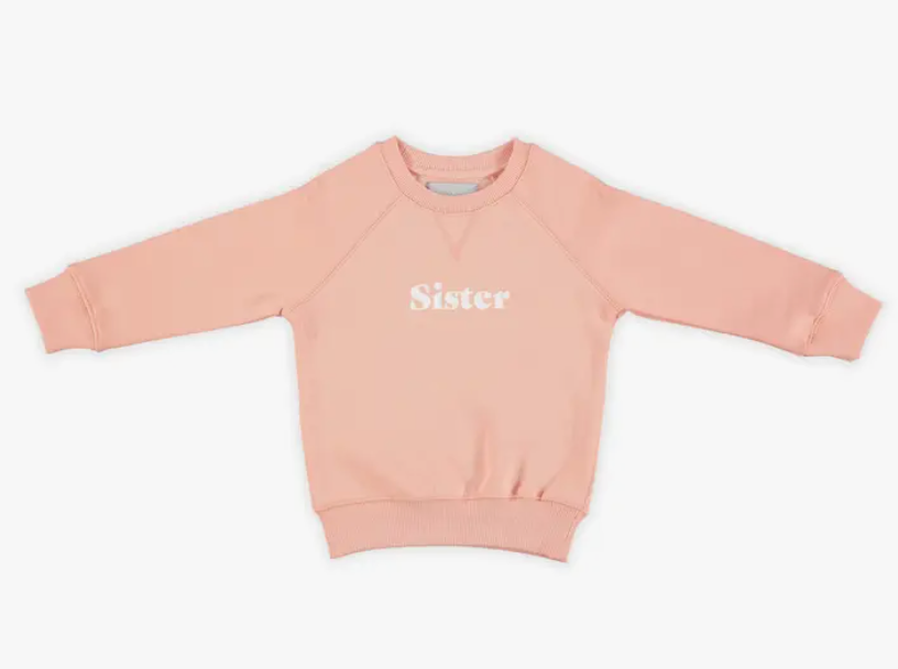 Coral Pink Sister Sweatshirt