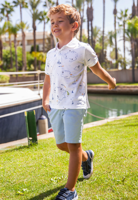 Twill Lt Blue Chino Shorts | 202