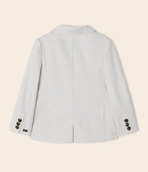 Tailored Linen Jacket | Tapioca | 3452