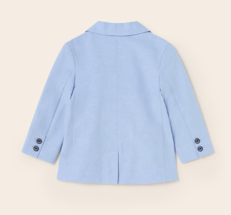 Baby Boy Linen Jacket | Lt Blue | 1417