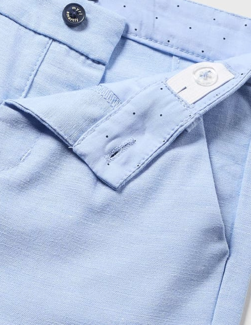Baby Linen Pants | Lt Blue | 1517