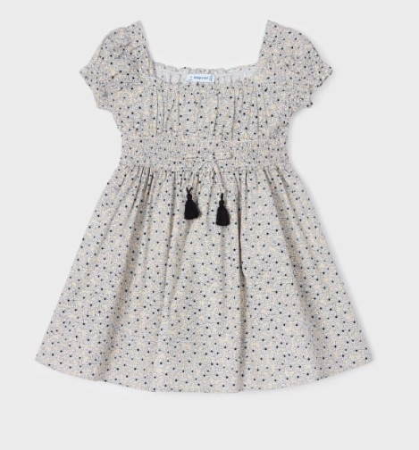 Floral Printed  Dress | Almond | 3924