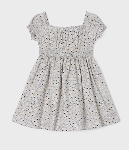 Floral Printed  Dress | Almond | 3924