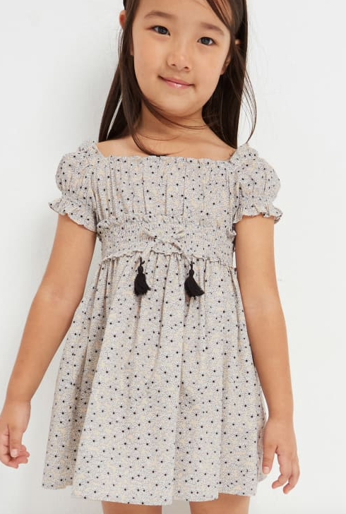 Floral Printed  Dress | Almond | 3924