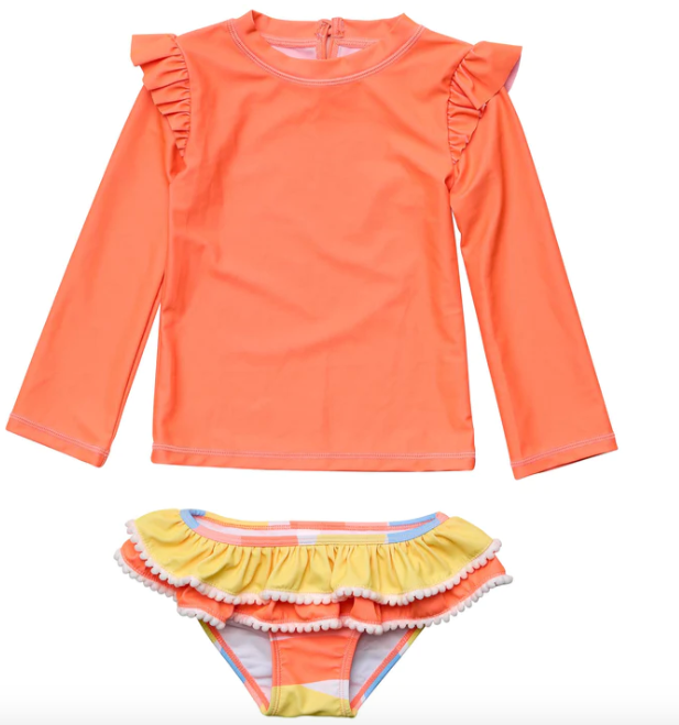 Good Vibes Long Sleeve Ruffle Set