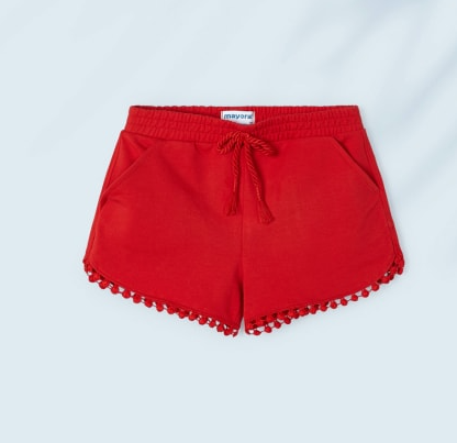 Chenille Shorts | Red | 607