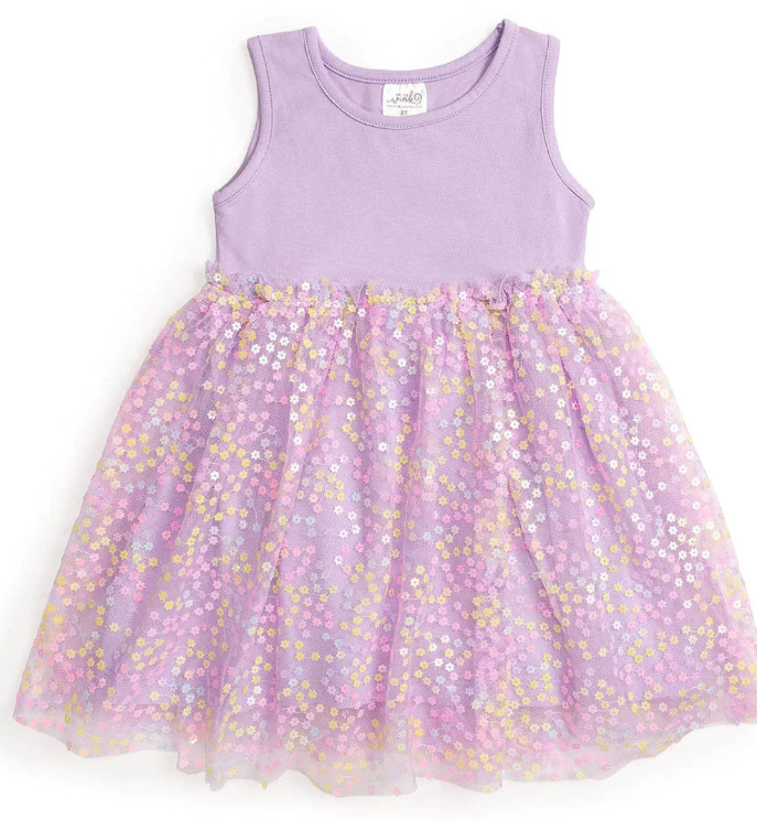 Confetti Flower Dress | Lavender