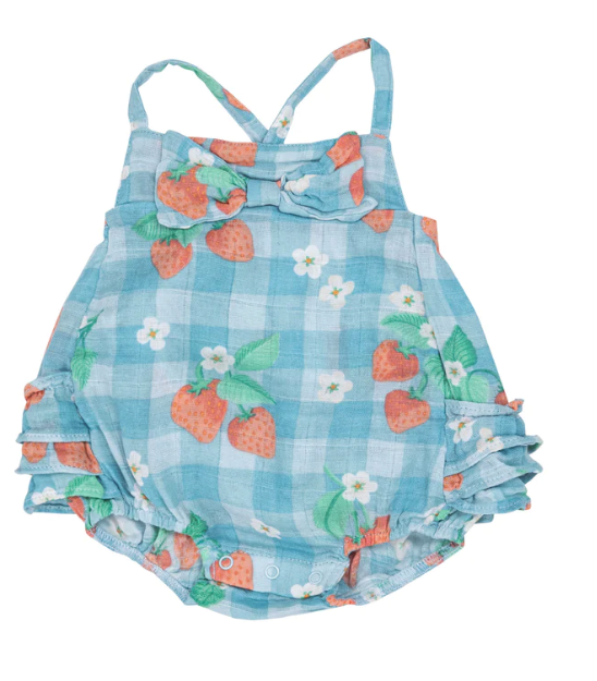 Bow Bubble | Strawberry Gingham