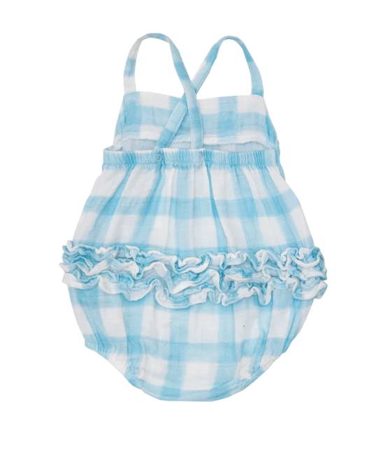 Bow Bubble | Painted Gingham Blue