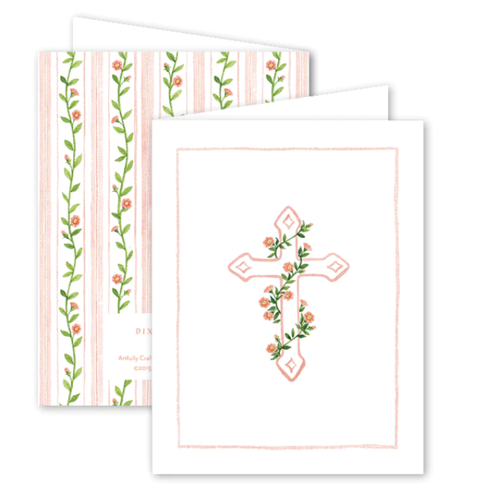 Cross Peach Card