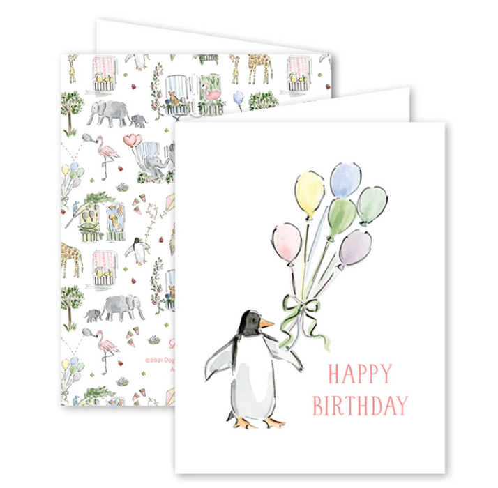 Zoo in the City Birthday Card