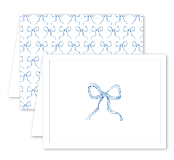 Blue Bow Card