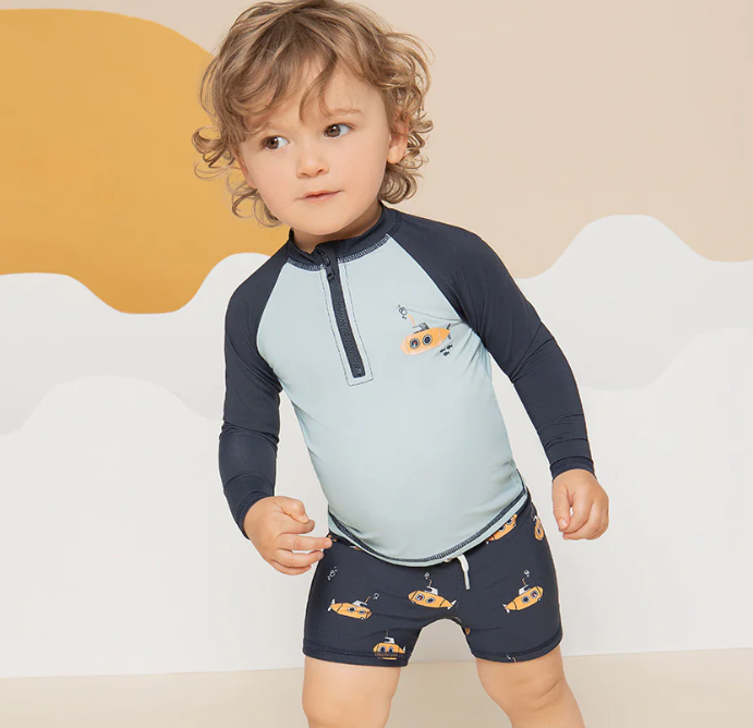 Navy Raglan Rashguard
