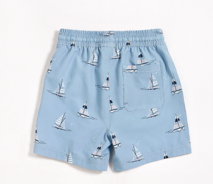 Sailboat Swim Trunks | Dusty Blue