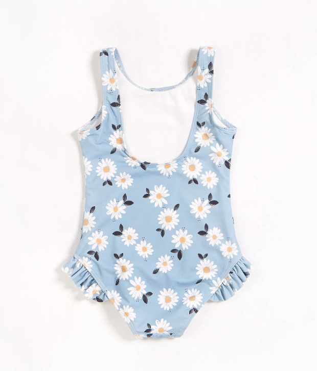 Daisy One-Piece Swimsuit | Dusty Blue