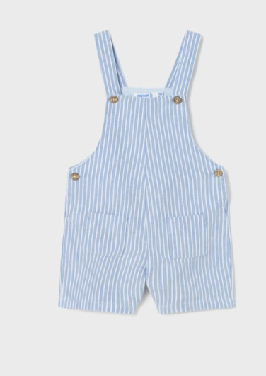 Stripe Linen Overall | Sky Blue | 1634