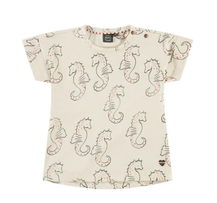Girls Ivory Seahorse T Shirt