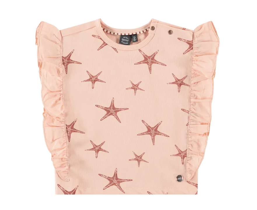 Girls Peach Starfish Top
