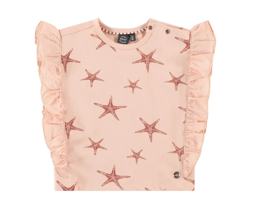 Girls Peach Starfish Top