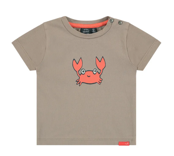 Baby Boy Taupe Crab T-Shirt