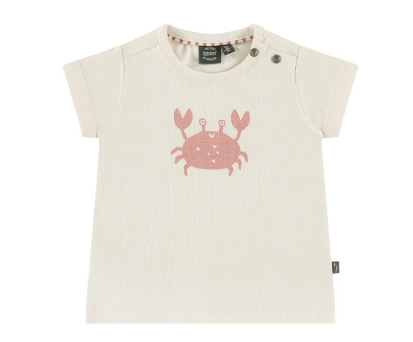 Baby Girl Ivory Crab T-Shirt